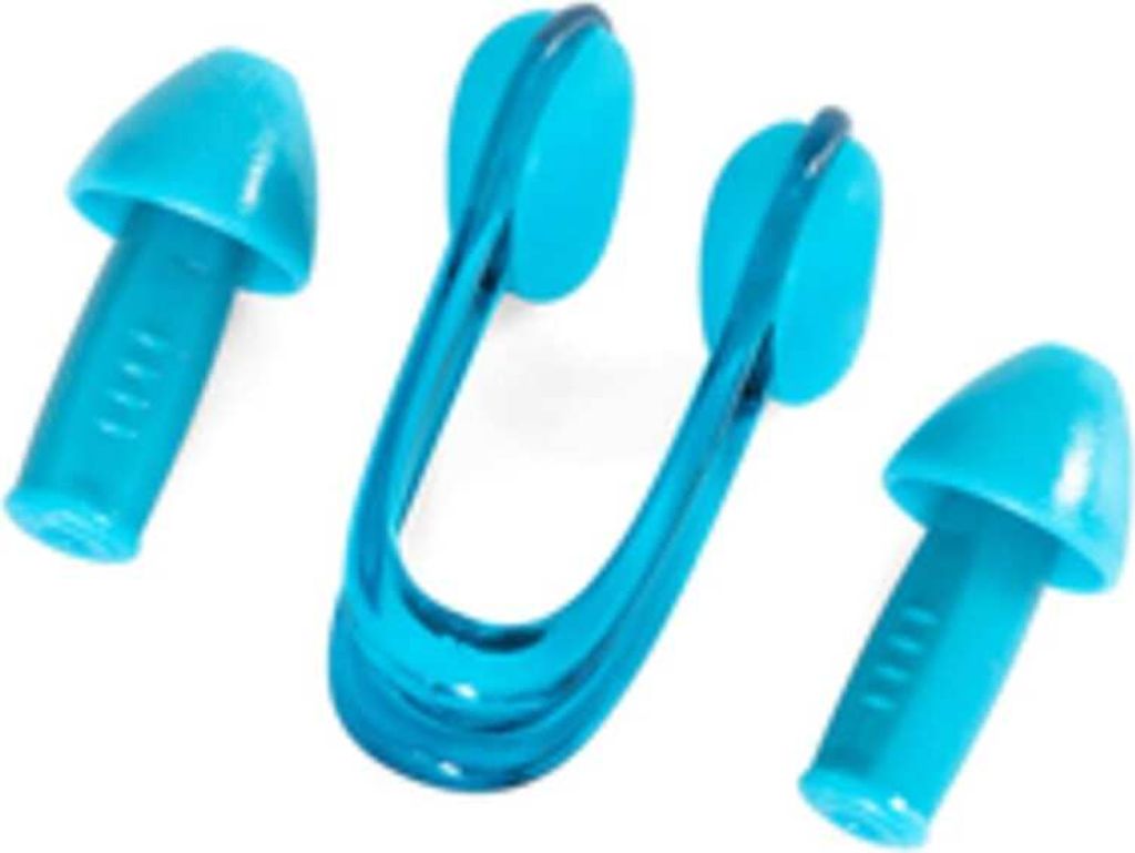 Schützendes Nasen- und Ohrenclip-Set zum Schwimmen, Blau 2 Stück – Optimaler Wasserschutz für Schwimmbad & Meer