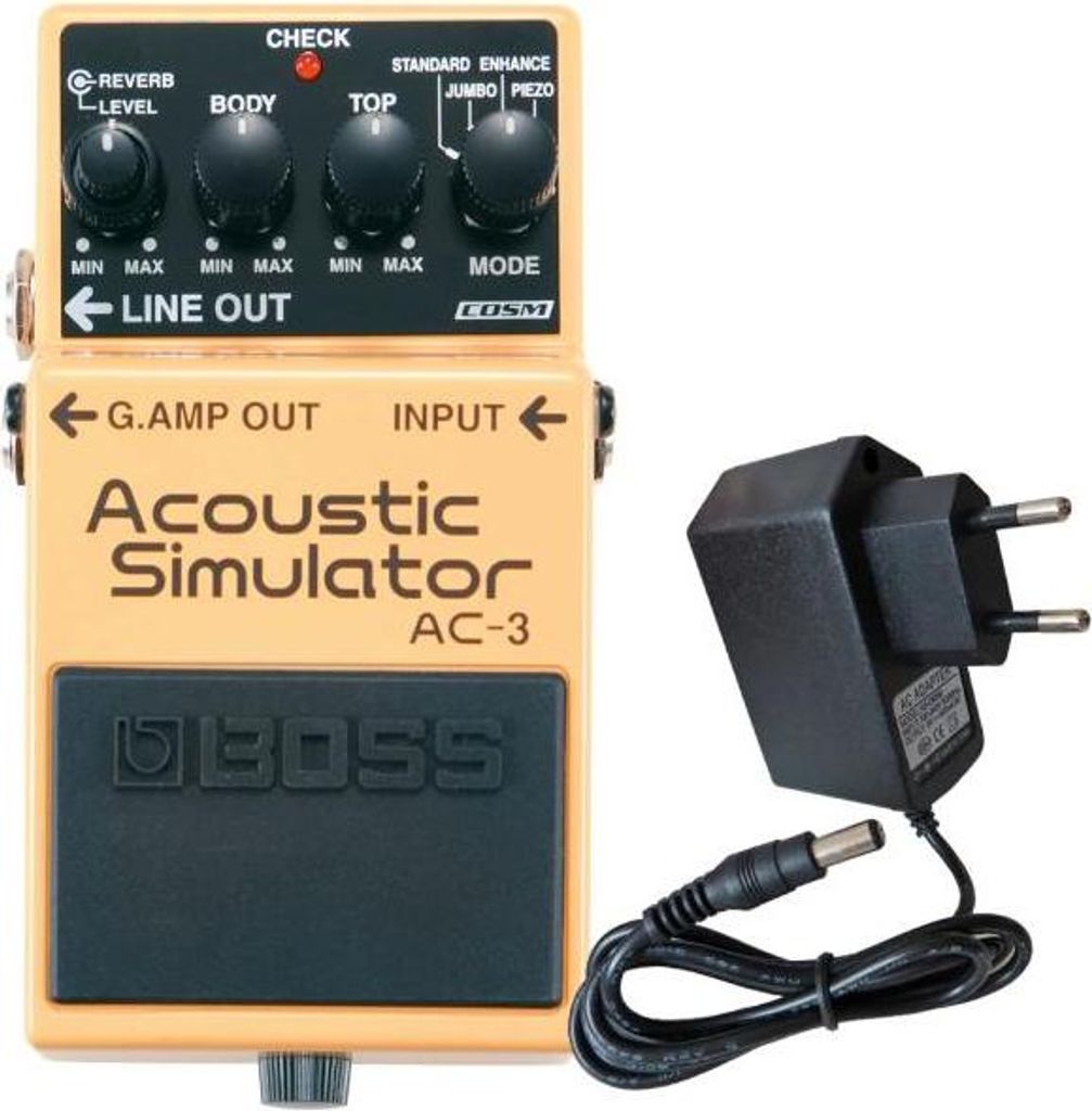 Boss AC-3 Acoustic Simulator mit Netzteil Zdjęcie produktu 