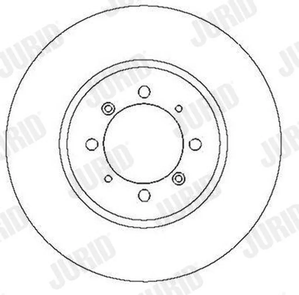 Disque de frein avant plein JURID compatible avec Corsa C 1.2 1.4