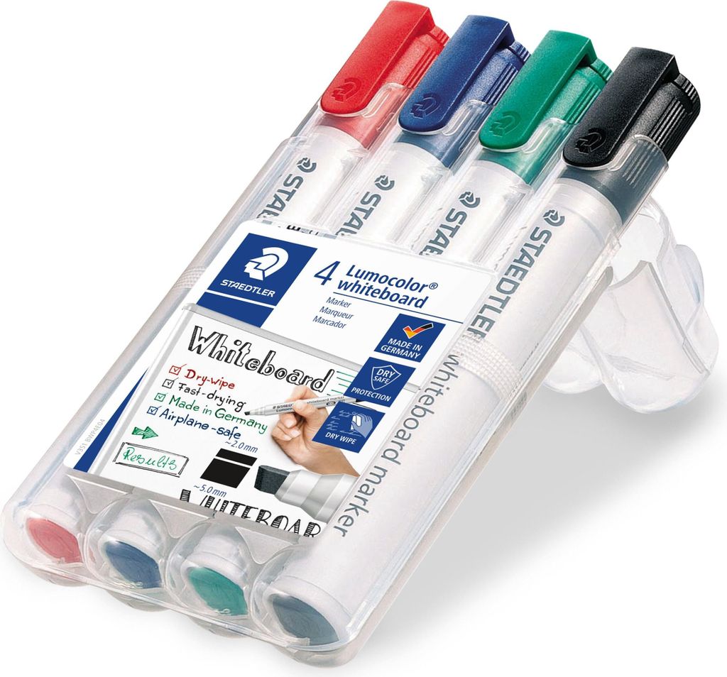 Marqueur pour tableau blanc 351 Étui de 4 pièces Pointe Image du produit 