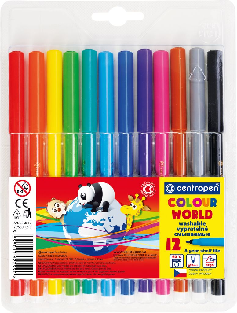 Sada popisovačov Centropen 7550/12S Produktbild 