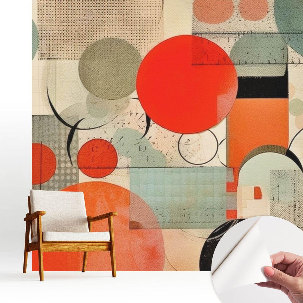 Fototapete selbstklebend - 250x250 cm - Tapete - Wandtapete - Wandbilder - Klebefolie - Dekofolie - Tapete Folie - Wand - Dekoration - Wohnzimmer -...