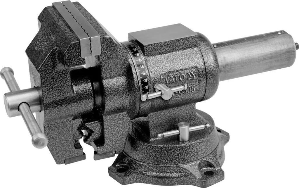 Morsa da Banco Heavy Duty YATO 100 mm - Ganasce Acciaio Temprato