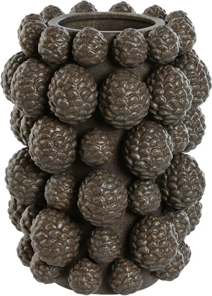 Vase Home ESPRIT Marron en Faïence Ananas 25 x 25 x 31 cm Chic