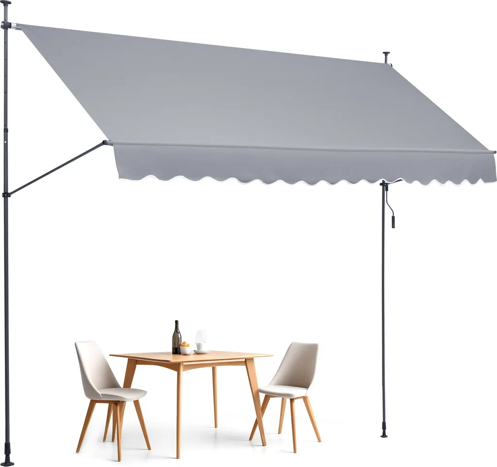 Tenda da Sole VEVOR 400x120 cm Retrattile per Patio e Balcone