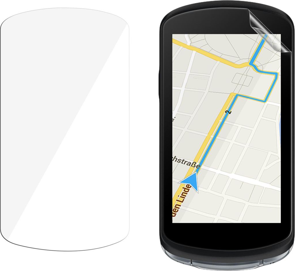 kwmobile 2x Fahrrad GPS Schutzfolie kompatibel mit Garmin Edge 1040 / 1040 Solar Folie - Set Displayschutzfolie für Bike GPS Computer - transparenter