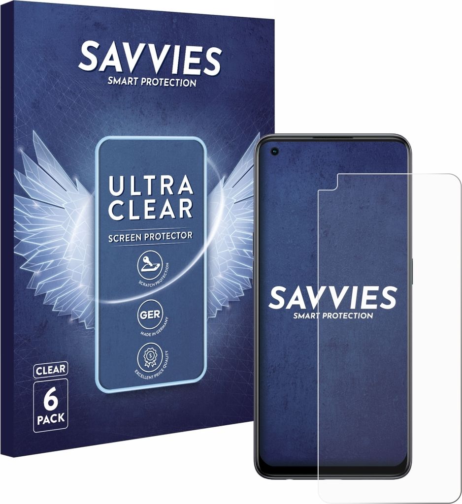 6x Für Oppo Reno 8T Schutzfolie Savvies Displayschutz Display Schutz Folie Klar Transparent