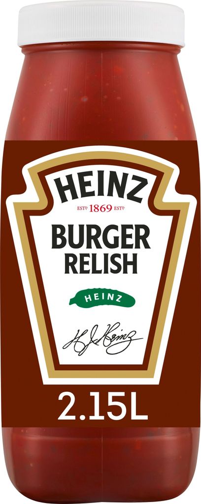 Heinz Burger Relish: Zuurzoete tomatenpuree in een kan, Productafbeelding 