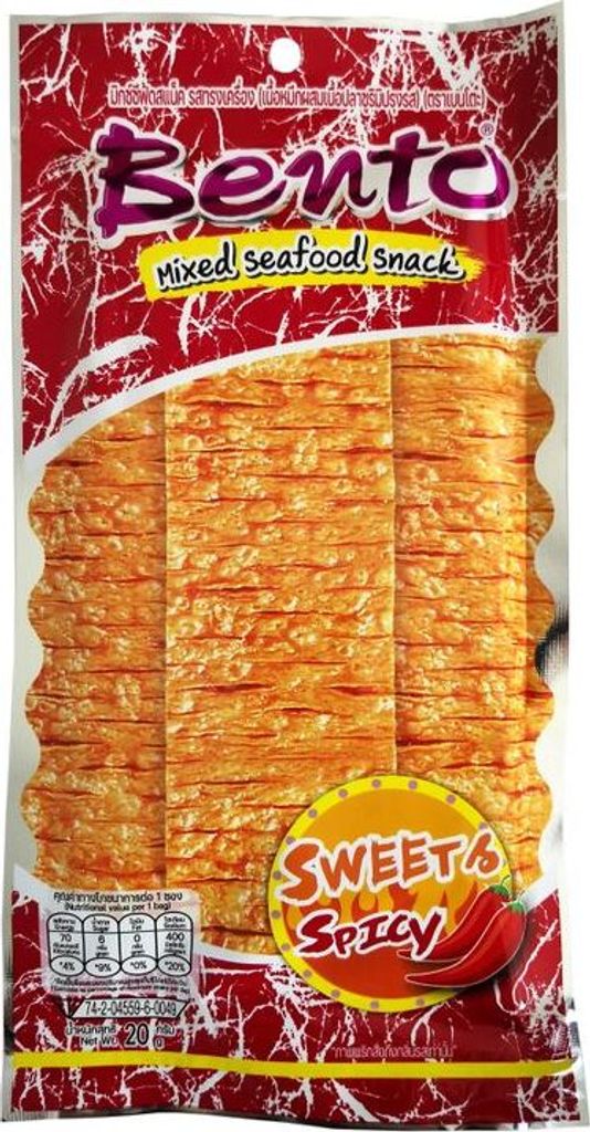 BENTO Tintenfisch-Meeresfrüchte Snack 20g Süß und Würzig | Produktbild 