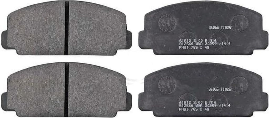 Bremsbelagsatz ohne integrierten Verschleißsensor 14 mm A.B.S. für u.a. DAIHATSU
