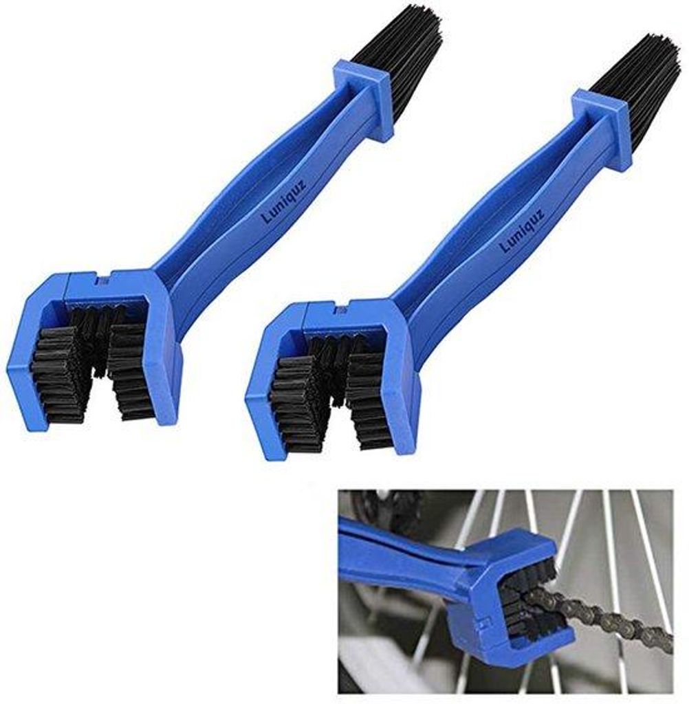 Kettenreinigungsbürste blau, für Motor-, Fahrrad- oder Rollerketten