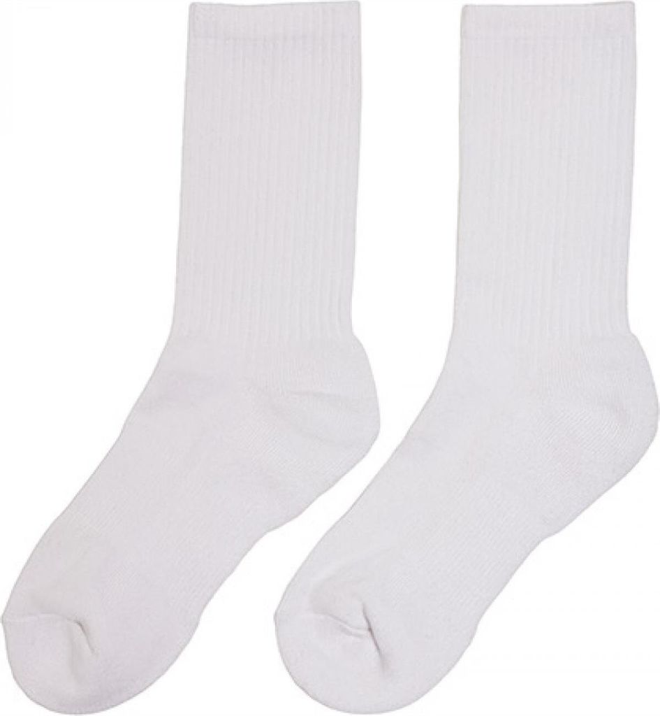 Build Your Brand BY201 | Crew Socks 35-38 bis 47-50 - Farbe: White - Größe: 47-50