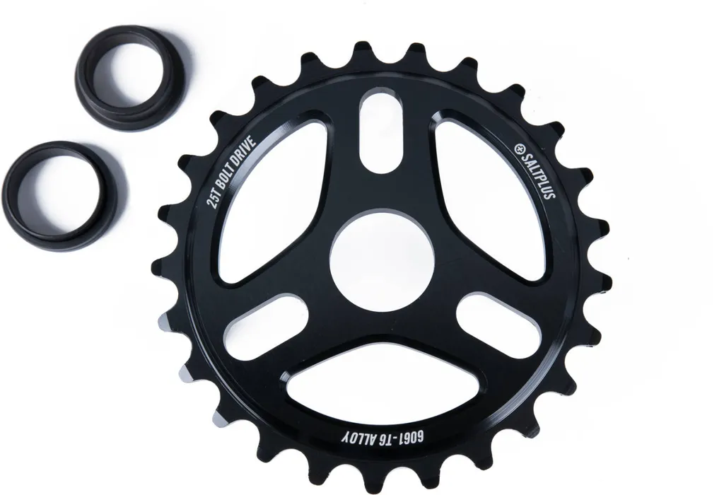 Plateau de vélo BMX Salt Plus Trident 28T noir en aluminium robuste