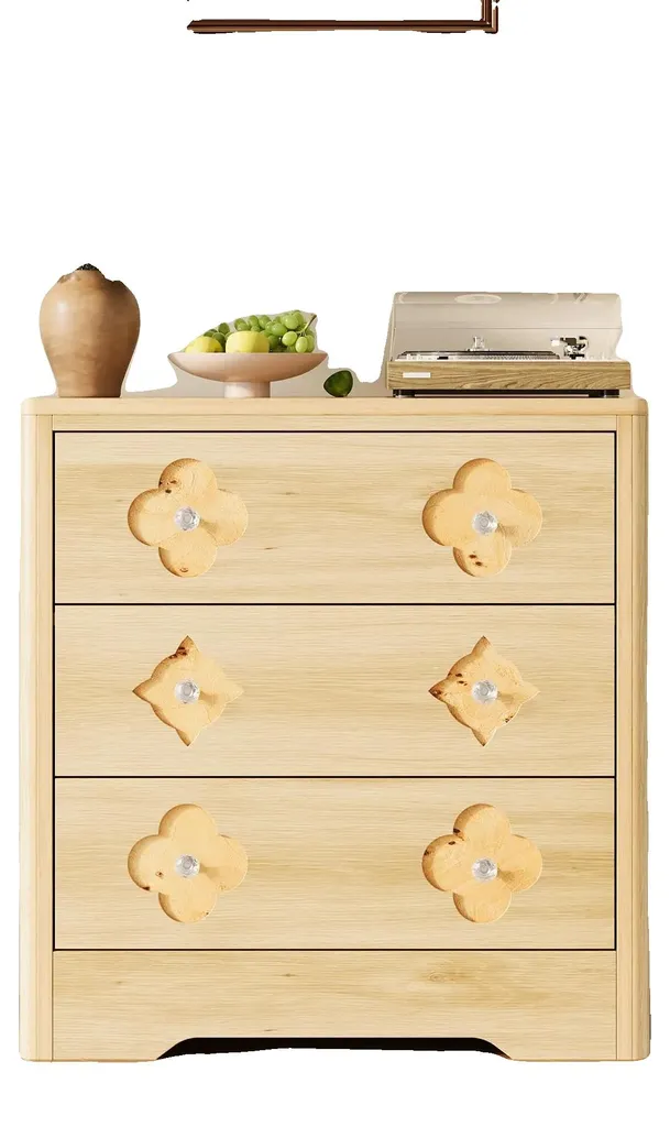 Meuble de chevet en bois avec 3 tiroirs de rangement pour adulte