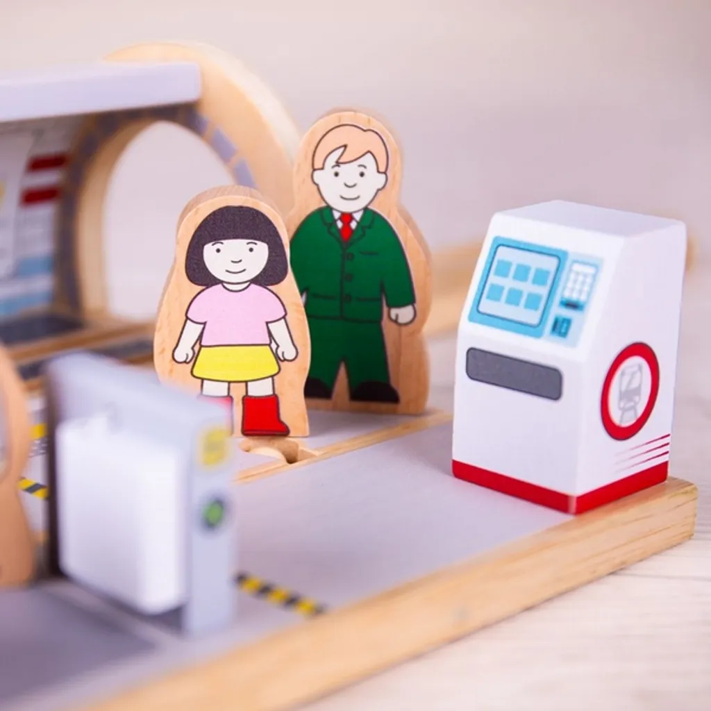 Station de métro Bigjigs Rail : compatible avec toutes marques bois
