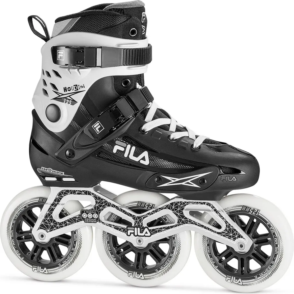 Fila Houdini 125 Roller en Ligne Senior Noir - Patins 3 Roues Vitesse