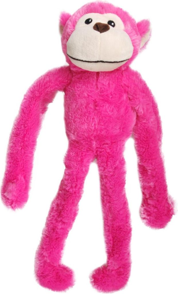 Flamingo Hundespielzeug Plüschtier Affe pink
