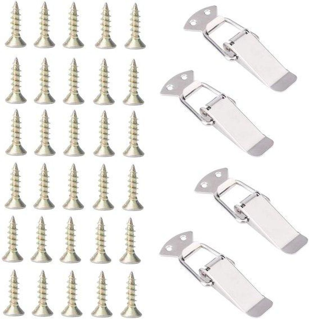 Modulares Bankclip-Set aus Edelstahl 4-teilig | Inklusive 30 Schrauben | Für Sectional-Möbel