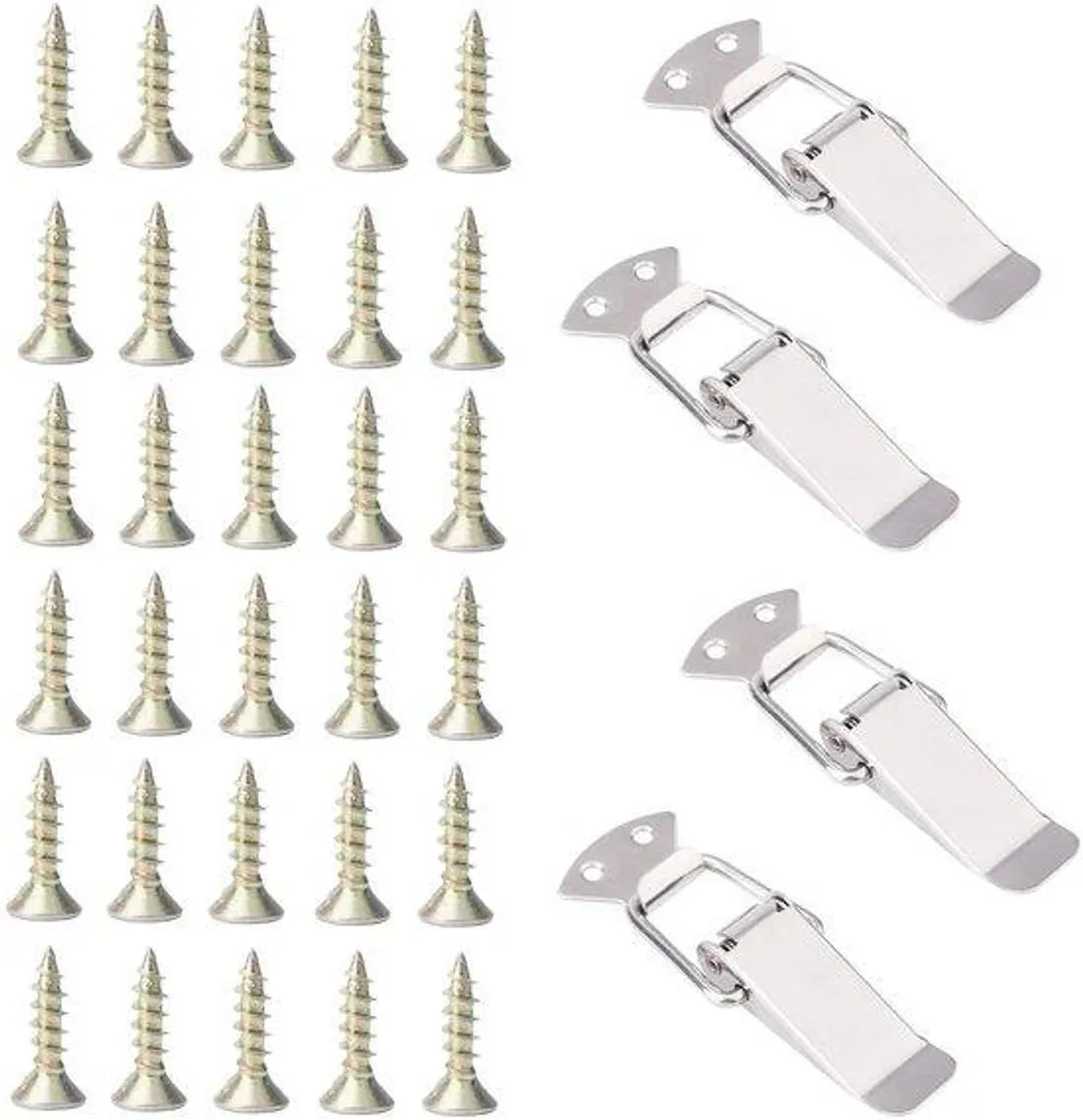 Connecteurs de meubles modulaires en inox - Lot de 4 clips de montage