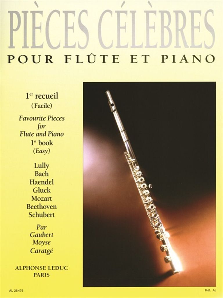 Pièces classiques célèbres vol.1 pour flûte et piano