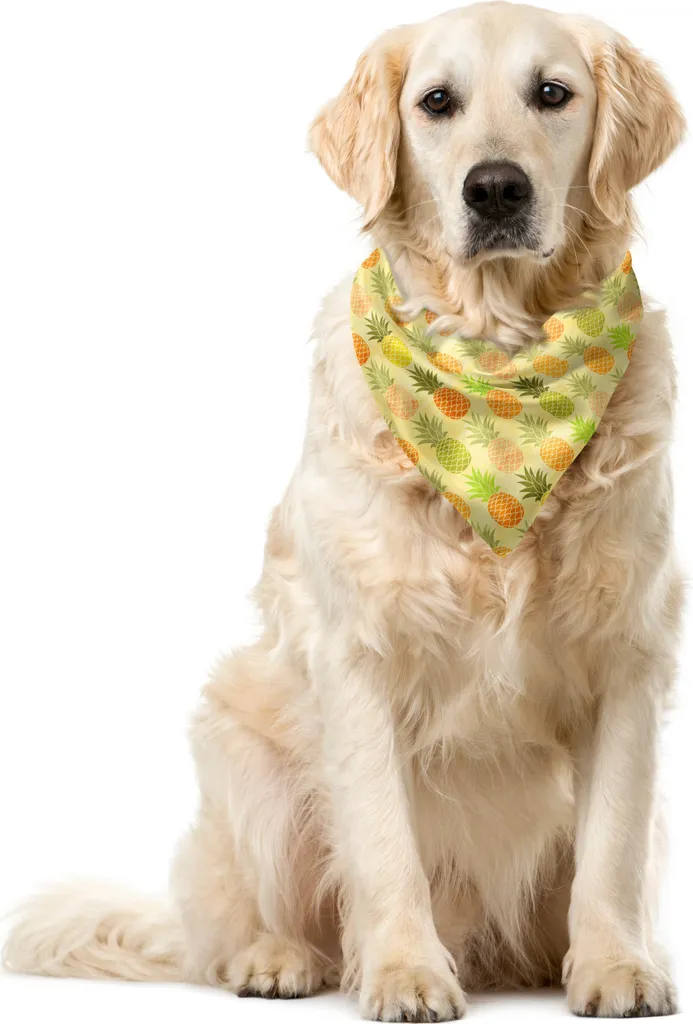 ABAKUHAUS Bandana per animali domestici, disegno Tropical Hawaii, 40x40 cm, multicolore