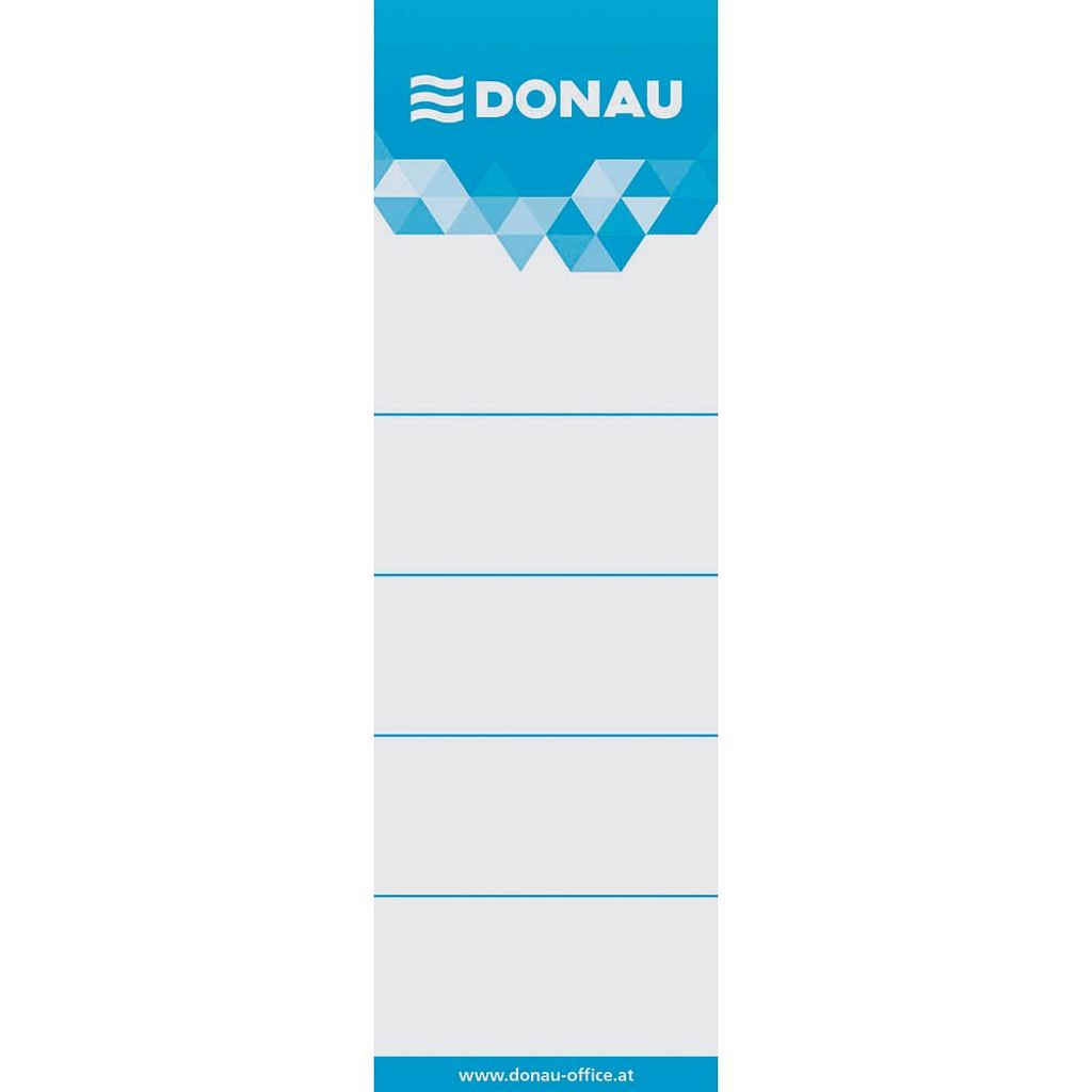 DONAU Ordneretiketten weiß für 7,5 cm Rückenbreite, 20 St.