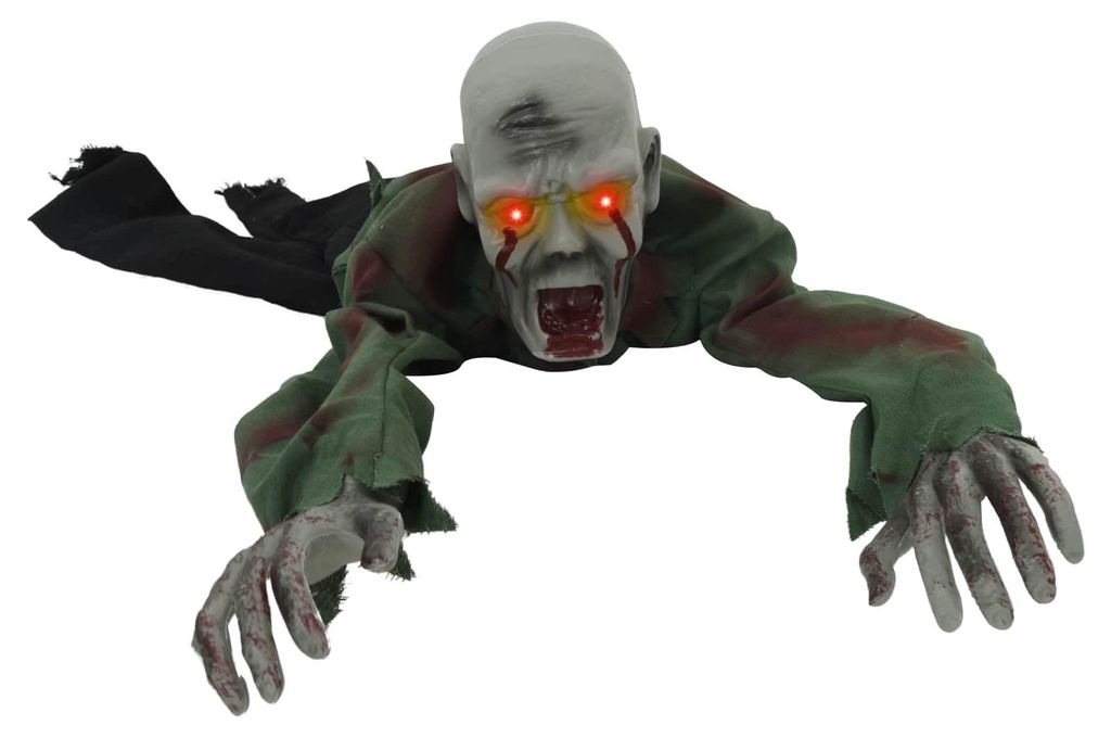 vidaXL Halloween krabbelnder Zombie SPOOKA Grün 110 x 50 x Produktbild 