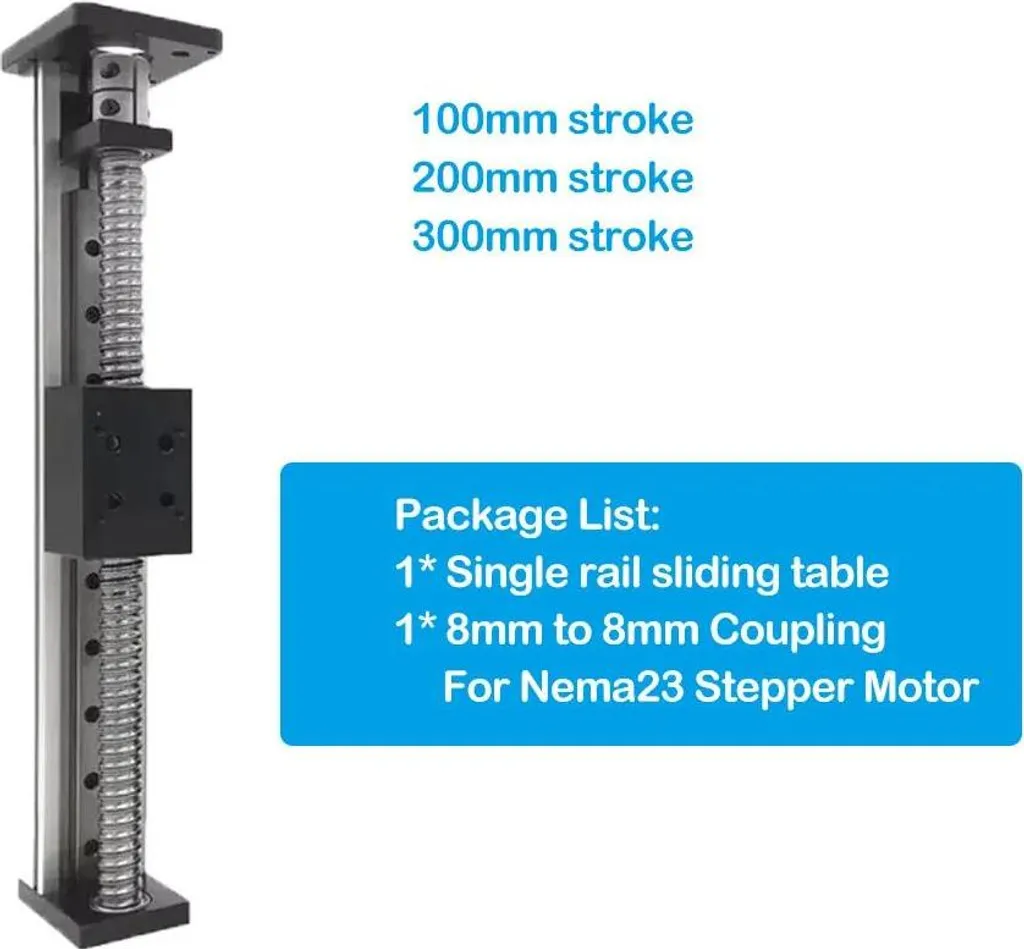 Plateforme Mobile CNC SFU1605 à Haute Capacité de Charge 200 mm