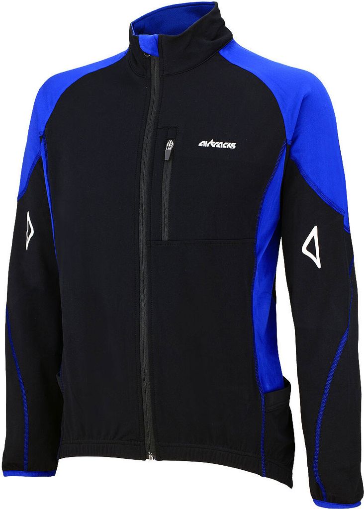 Airtracks Thermo Fahrradtrikot Langarm Pro T S schwarz-blau