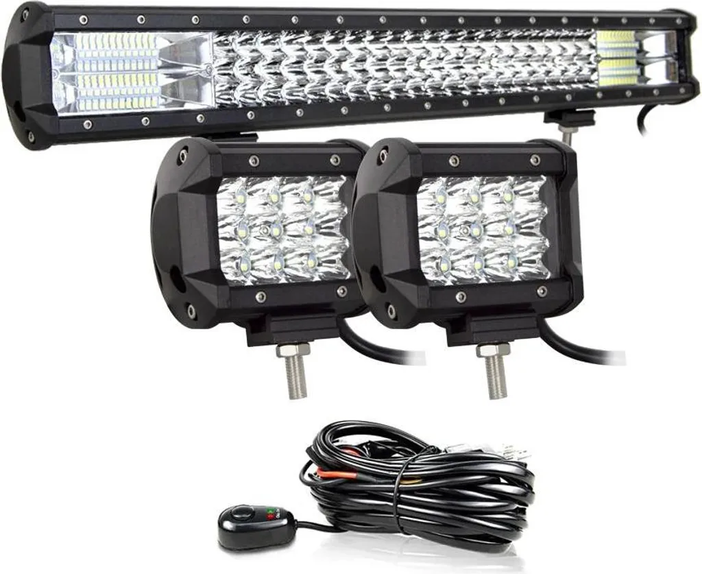 Barre de LED super lumineuse pour éclairage de chantier 2x36W