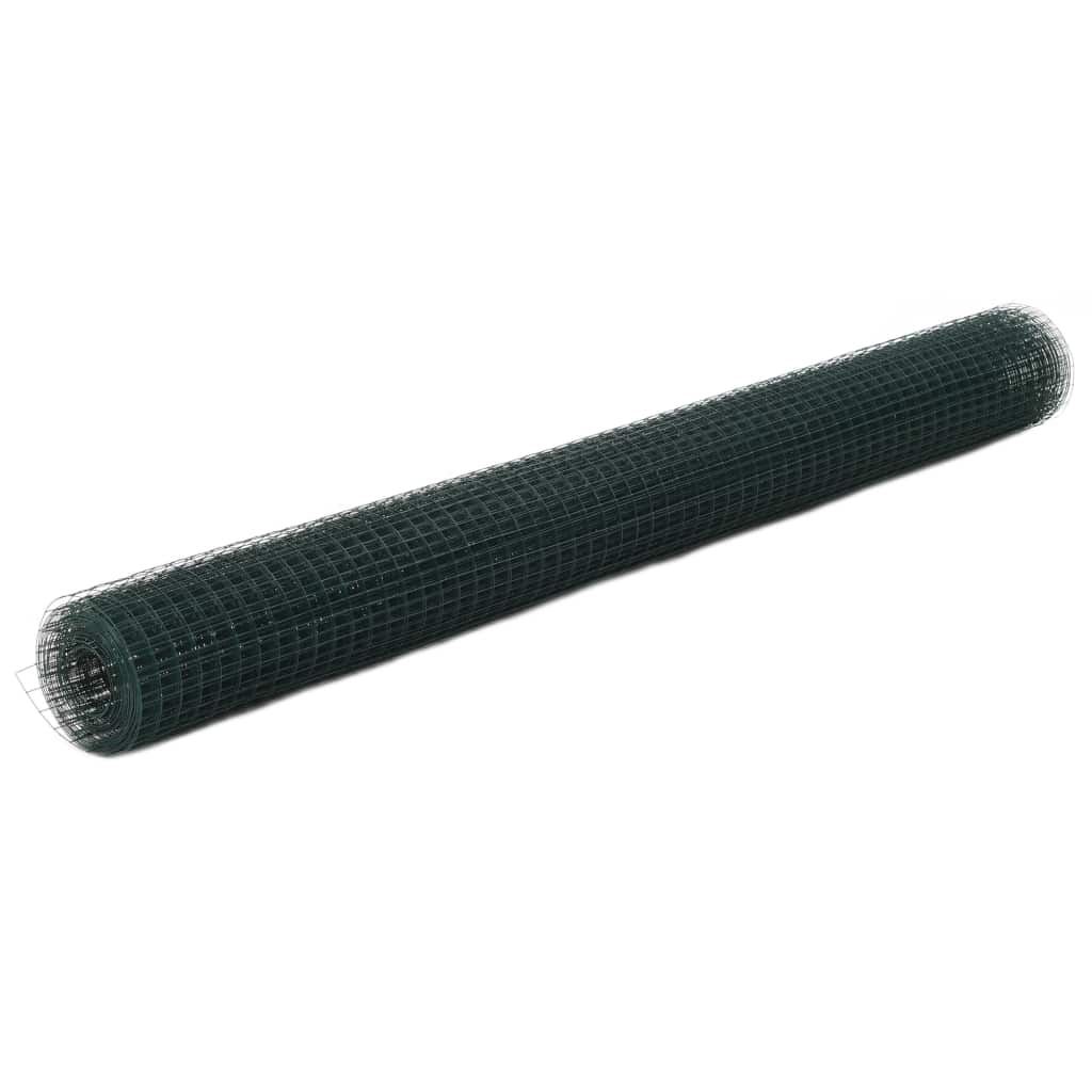 vidaXL Clôture en fil de fer acier avec revêtement PVC Image du produit 