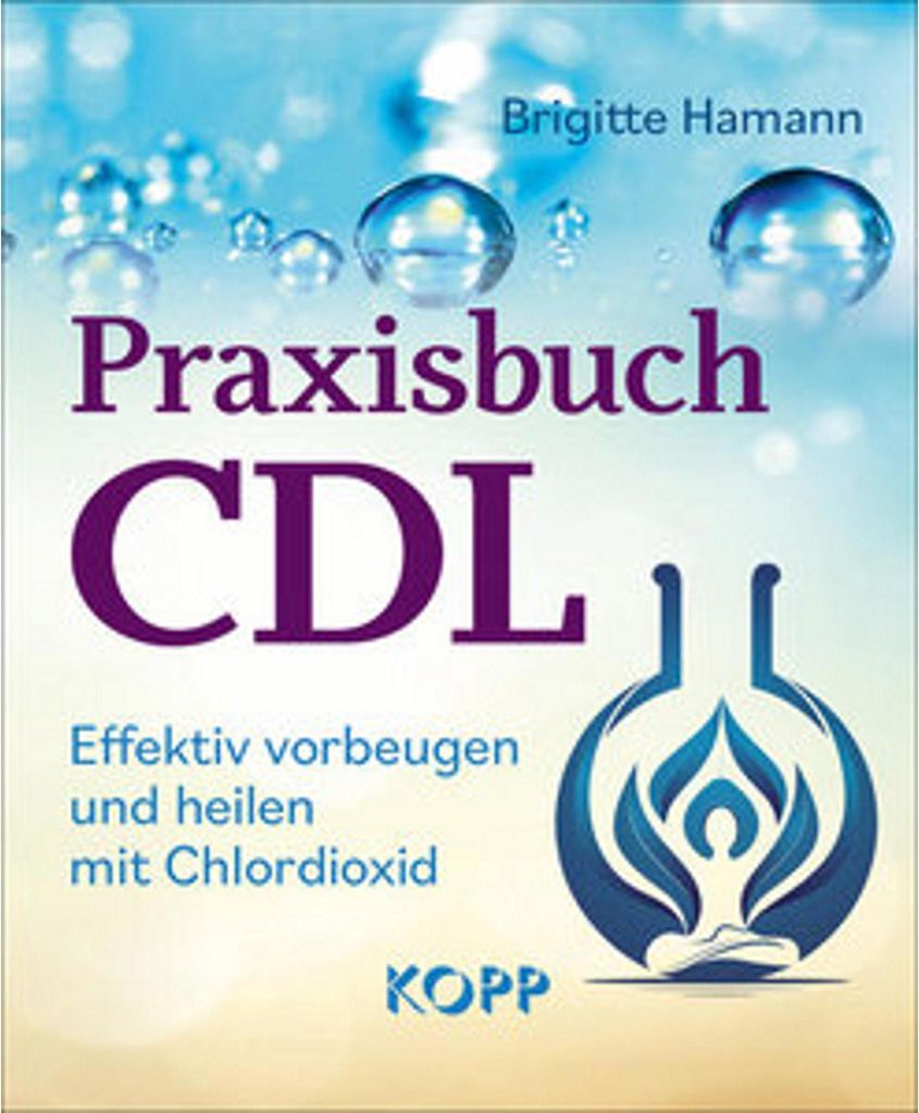 A book cover with water droplets and a stylized graphic of a person in a lab flask.