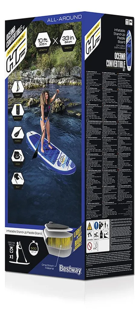 Stand Up Paddle Gonflable Hydro-Force 305 cm convertible Loisirs - 3
