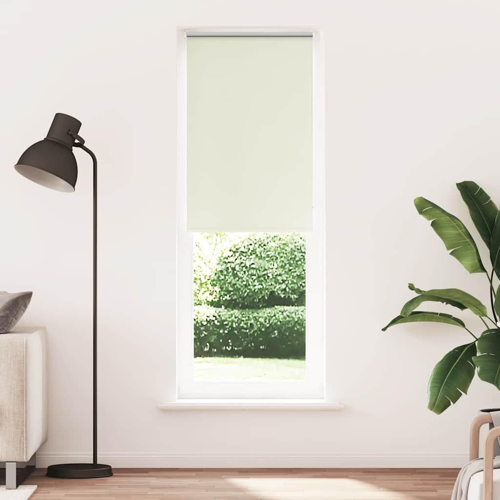vidaXL Verdunkelungsrollo Cremeweiß 85x210cm Stoffbreite 80,7 cm