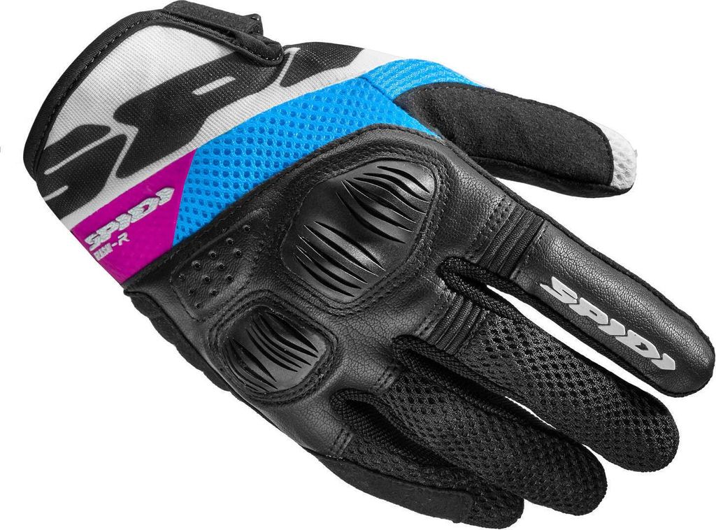 Spidi Flash-R Evo Tex Damen Motorrad Handschuhe, schwarz/lila, M