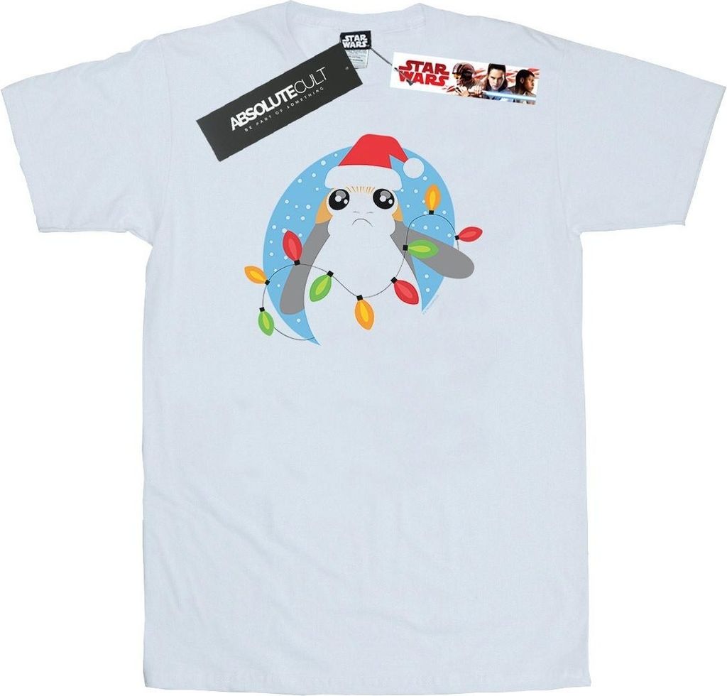 Star Wars - "The Last Jedi" T-Shirt für Herren BI47015 (S) (Weiß)