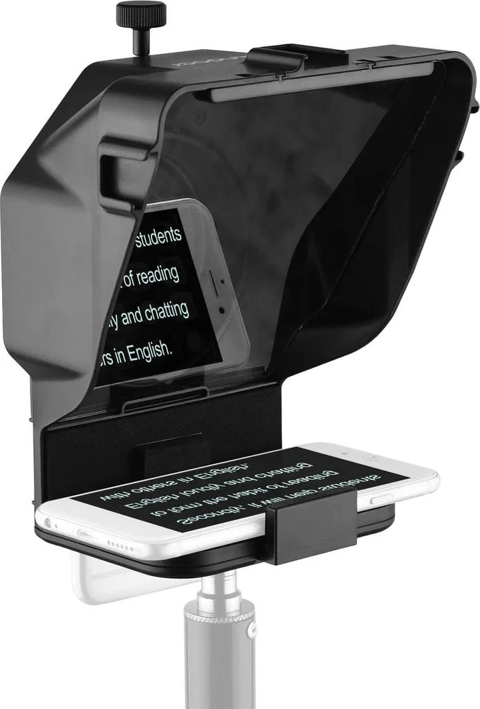 Téléprompteur portable pour smartphone avec télécommande Bluetooth - 2