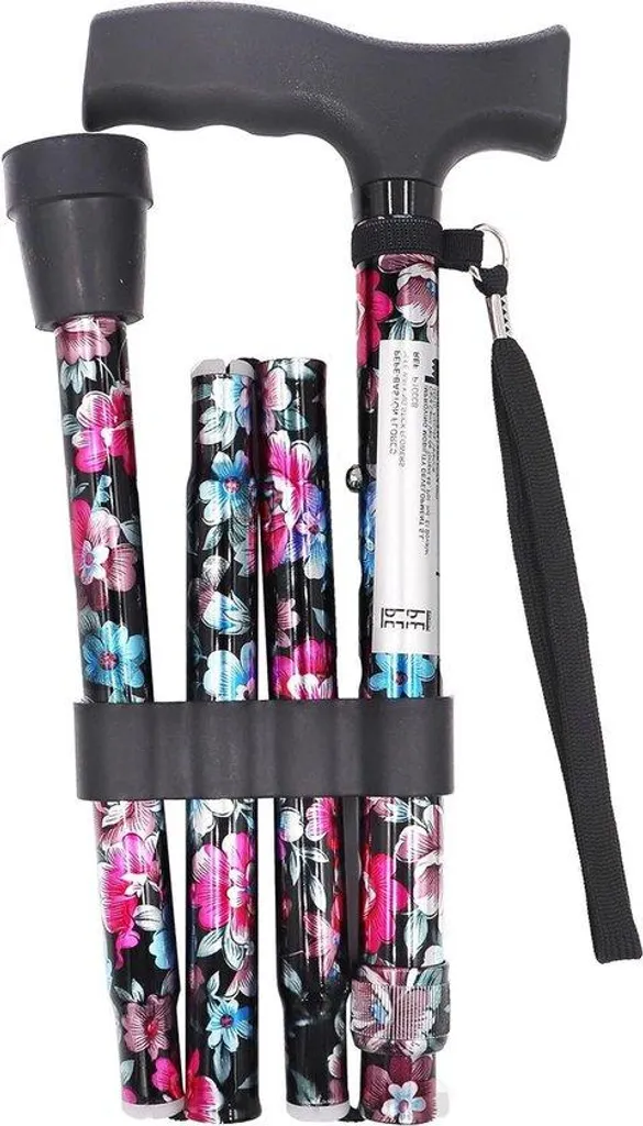 Canne réglable pour femmes en aluminium léger avec poignée ergonomique