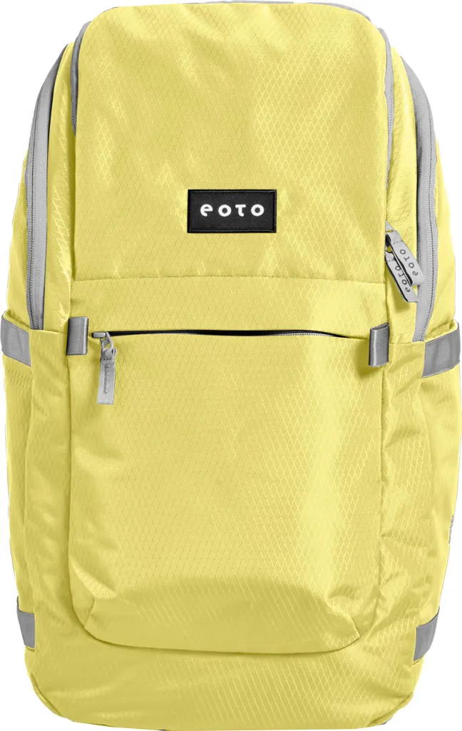 Sac d'école et sac à dos ordinateur 27L Jaune Clair Easy27 de Eoto
