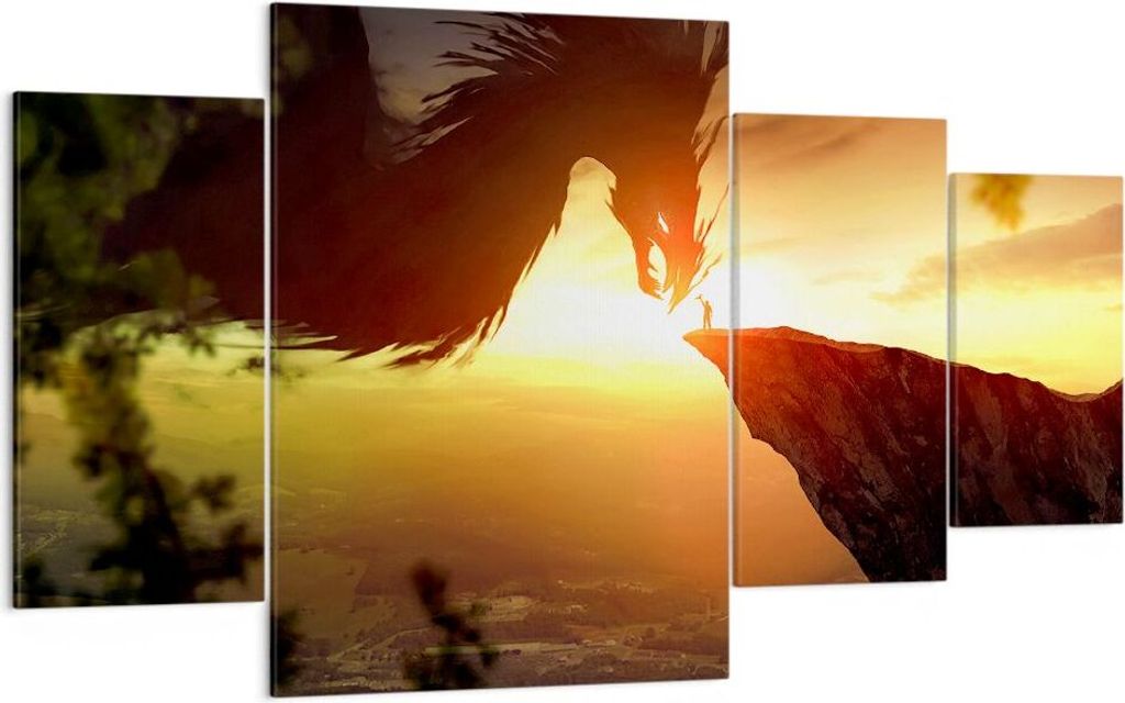 Bild auf Leinwand - Leinwandbild - Drache Rock Kreatur - Produktbild 