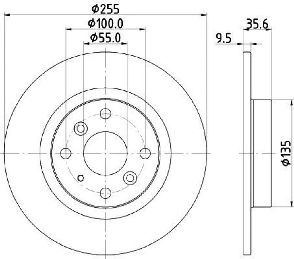 Disque de frein HELLA 8DD 355 134-831 pour Mazda MX-5 IV ND - OE N24326251