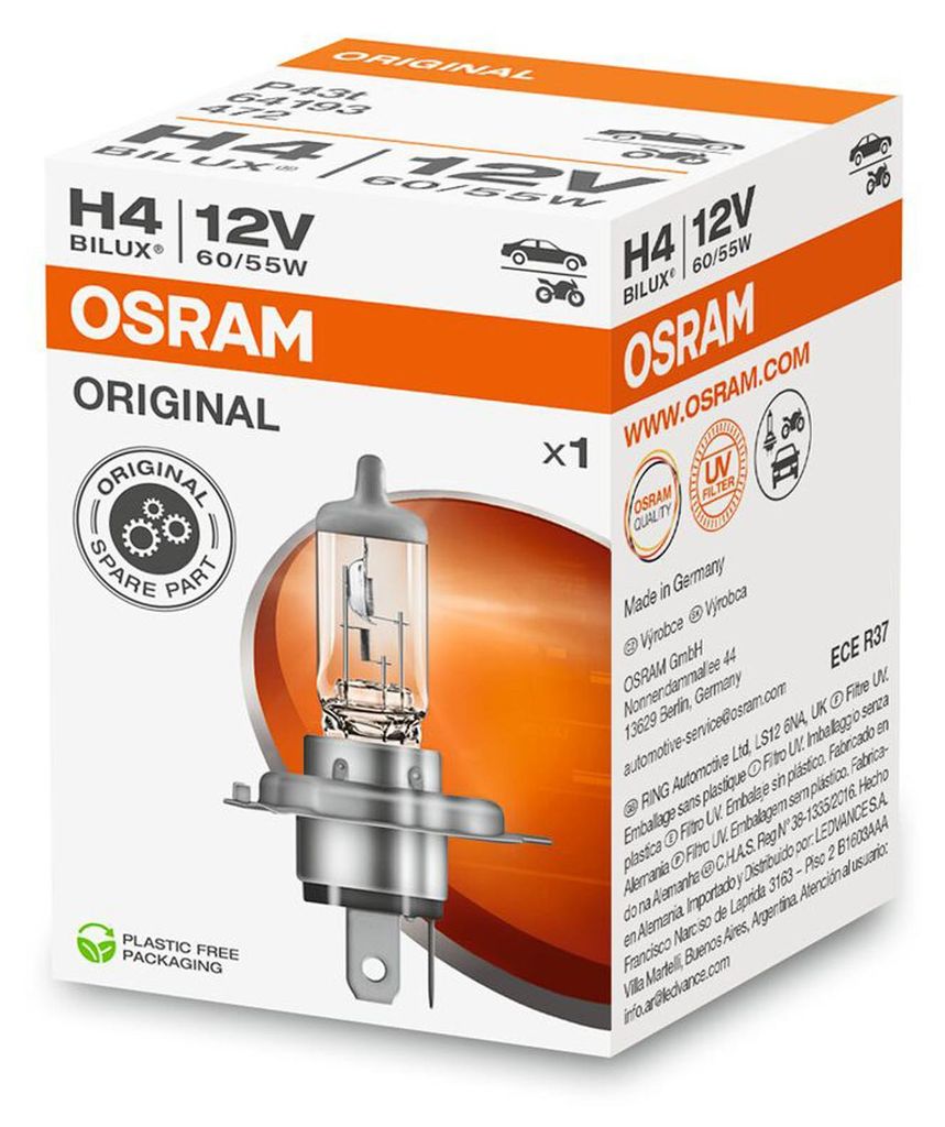 Osram Original Line Lampada per auto H4 12 V 60/55 W Immagine del prodotto 