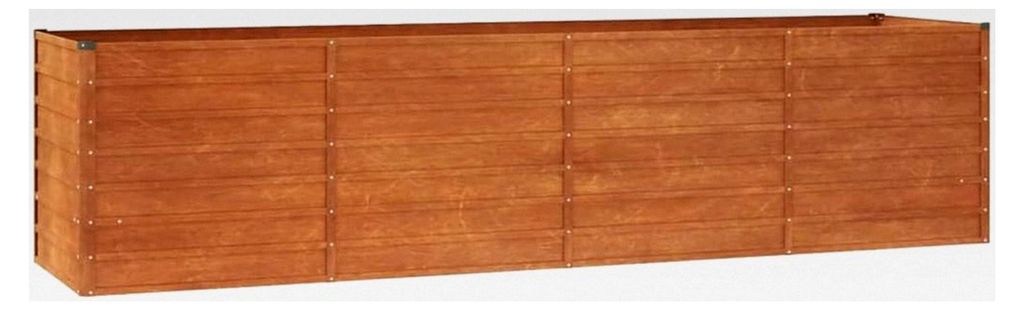 Hochbeet aus Cortenstahl 320x80x77 cm