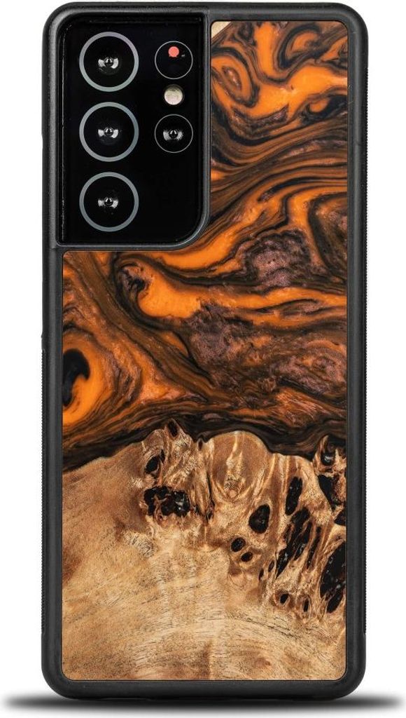 Bewood Einzigartige Hülle für Samsung Galaxy S21 Ultra - Orange
