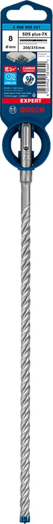 Punta Trapano Bosch EXPERT 8x315mm SDS-plus-7X per Muri Duri Bosch