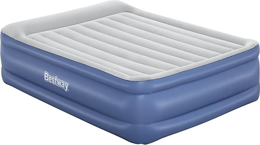 Matelas de Camping 2 Personnes Gonflable 203x152x56 cm Lit d'Appoint Idéal