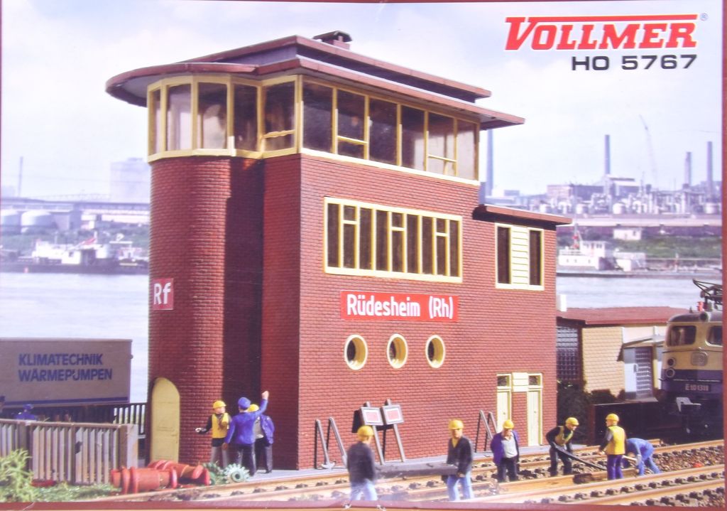 Vollmer 5767 Stellwerk "Rüdesheim" Spur H0 in