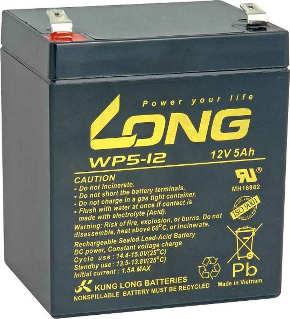 Baterie Avacom Long 12V 5Ah olověný akumulátor F2