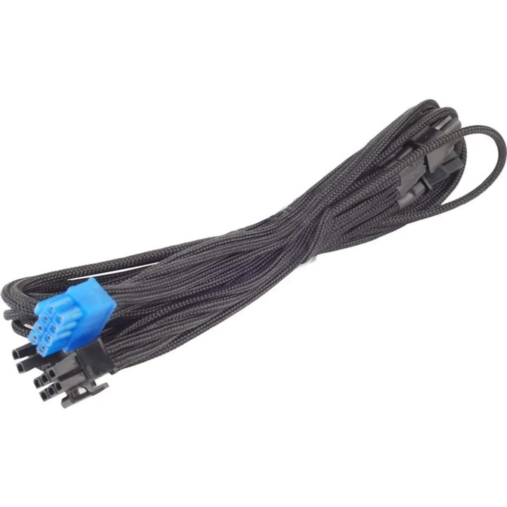 Solution câble PC rigide : Adaptateur souple SilverStone SST-PP06B-2PCIE70
