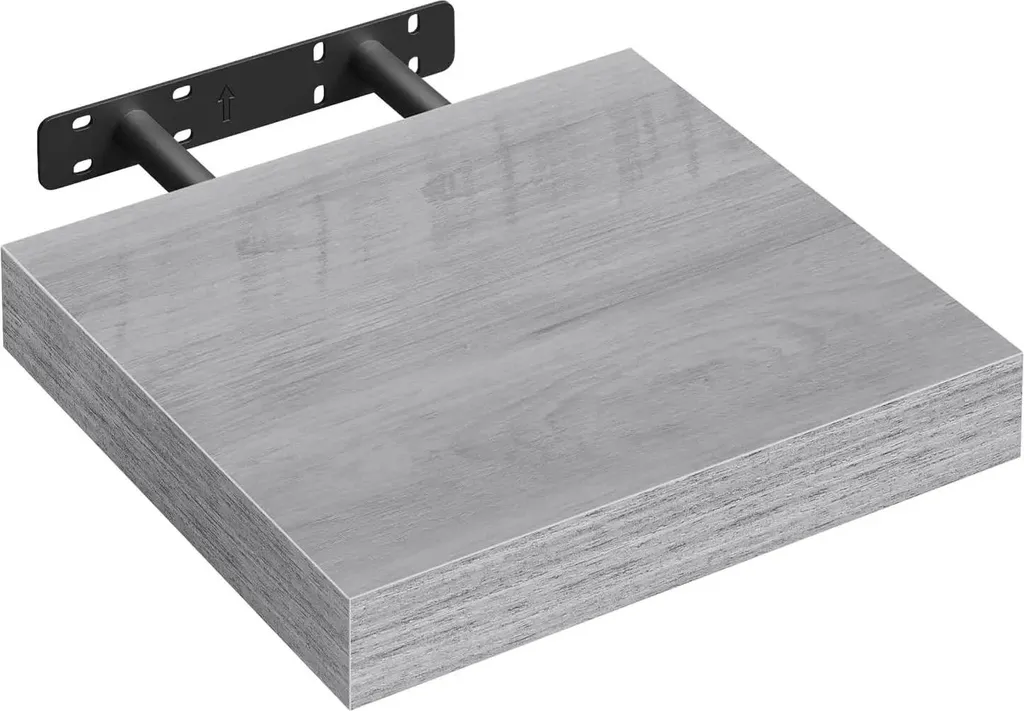 Mensola a Scomparsa 25x23 Rovere Grigio - Scaffale Moderno MDF